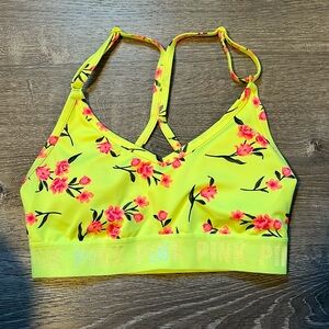 PINK SPORTS BRA SIZE SMALL NEVER WORN